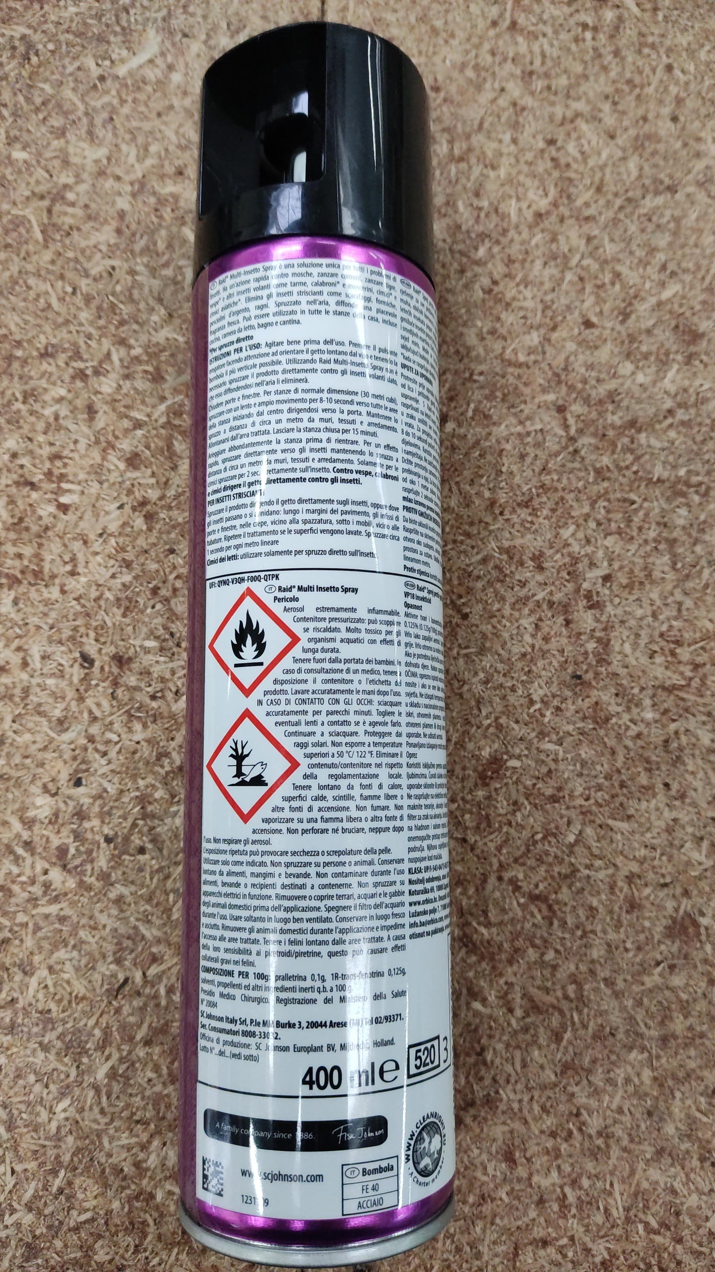 12 x Raid Multisetto Insektenspray, 400 ml Spray
