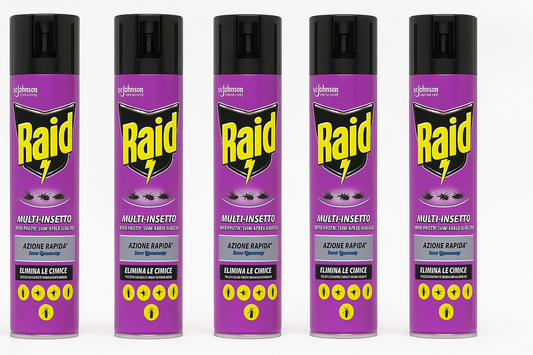 5 x Raid Multisetto Insektenspray 400 ML Spray