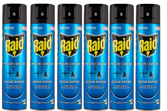 5 x Raid Mückenschutzspray 400ml